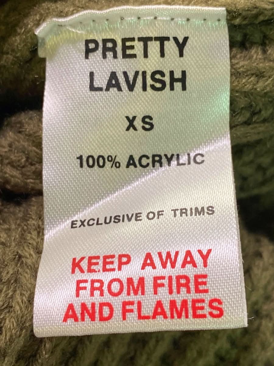 Pretty Lavish Khaki Green Knitted Midi Dress XS - Reliked