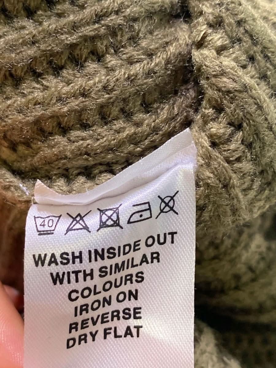 Pretty Lavish Khaki Green Knitted Midi Dress XS - Reliked