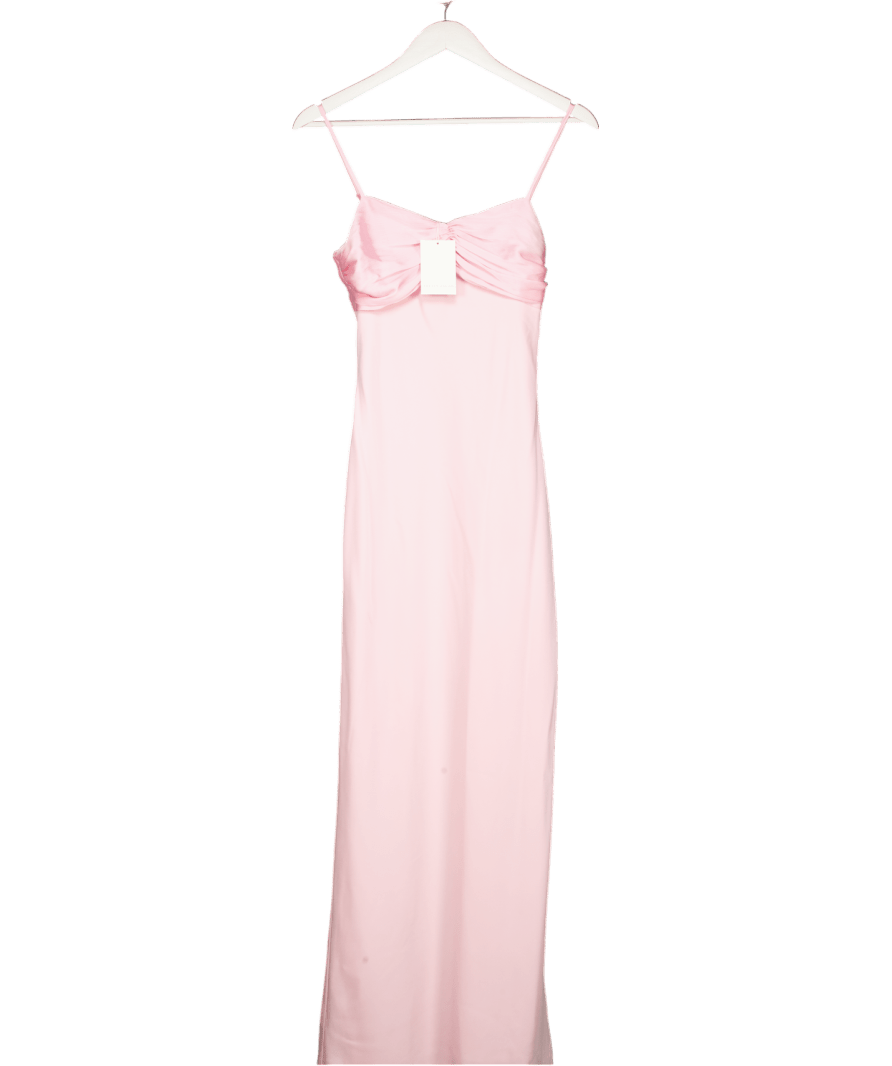 PRETTY LAVISH Pink Joely Contrast Maxi Dress UK 6 - Reliked