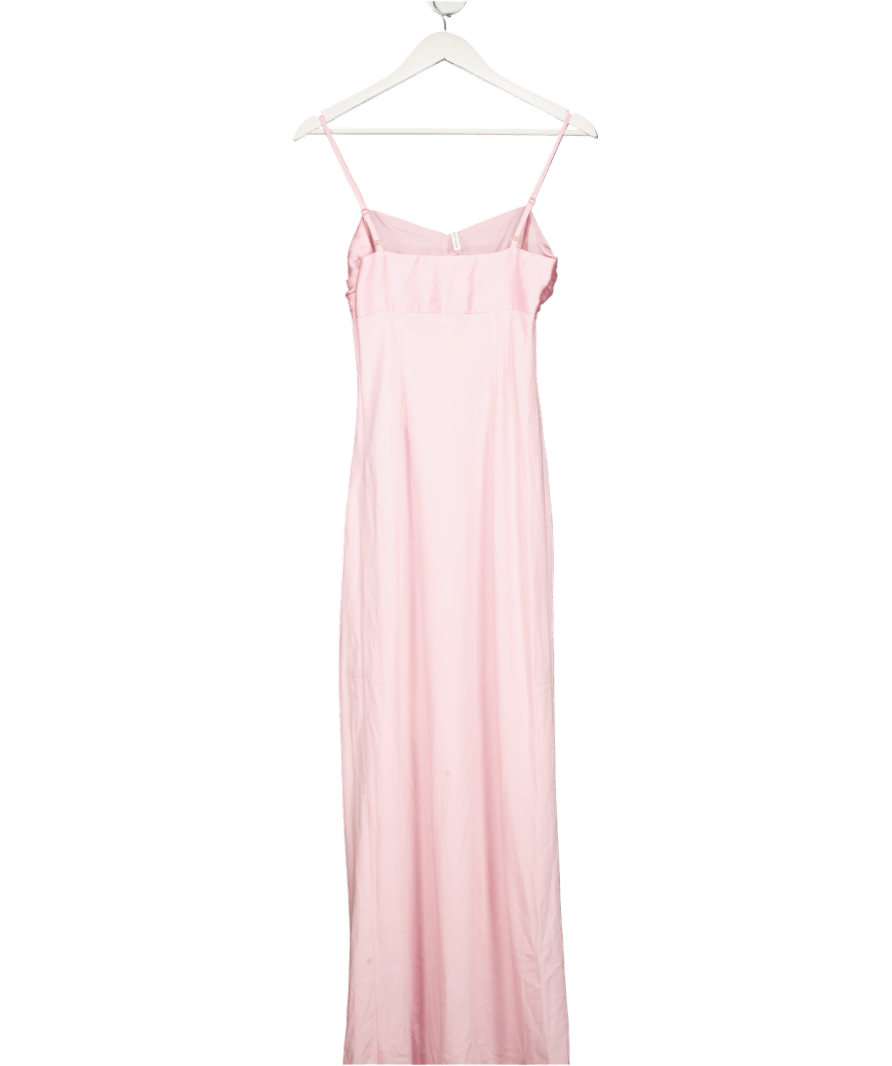 PRETTY LAVISH Pink Joely Contrast Maxi Dress UK 6 - Reliked