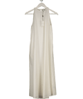 PRETTY LAVISH White Pascale Racer Day Dress UK S - Reliked
