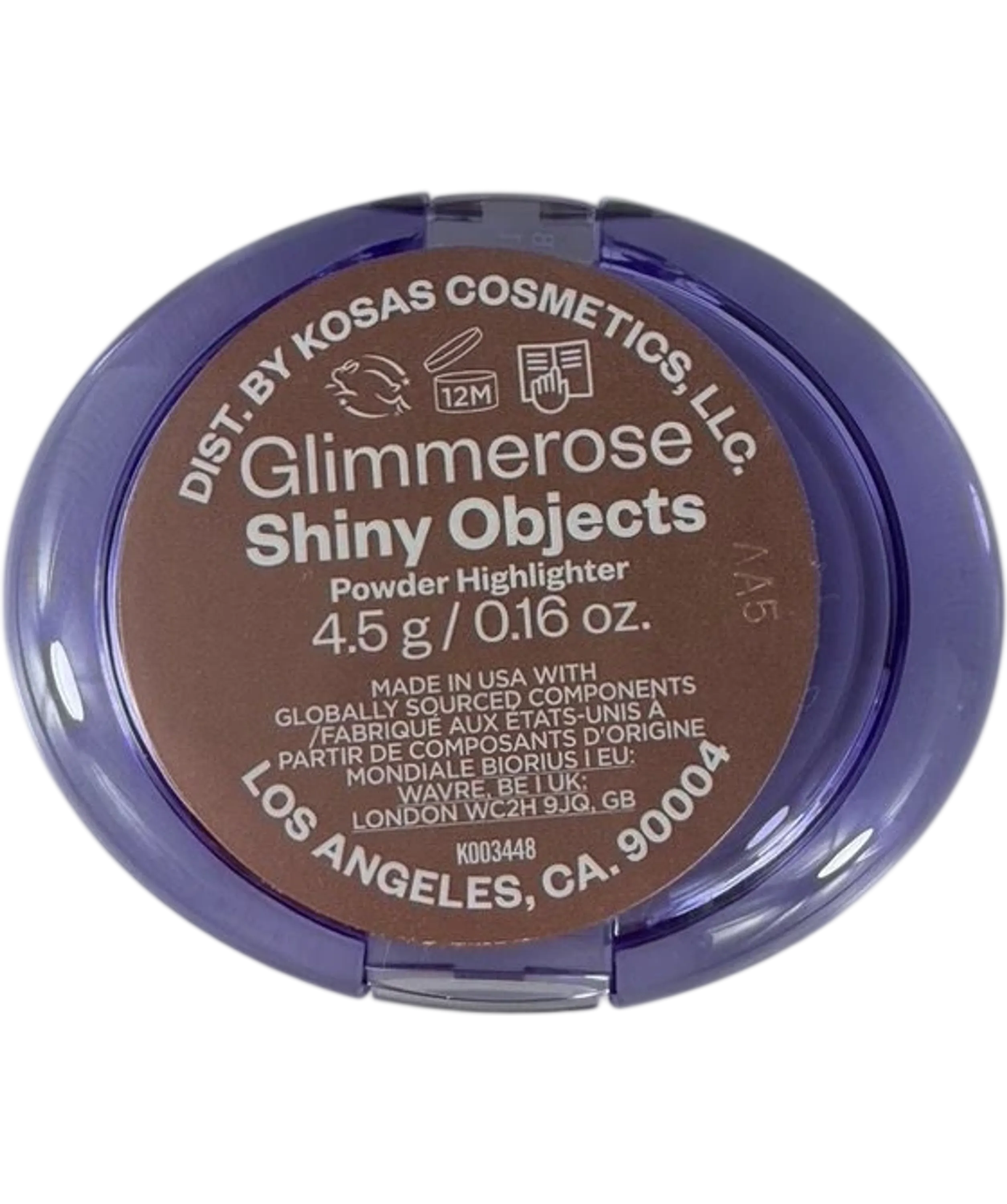 Kosas Shiny Objects Wet Glisten Powder Highlighter Glimmerose 4.5g