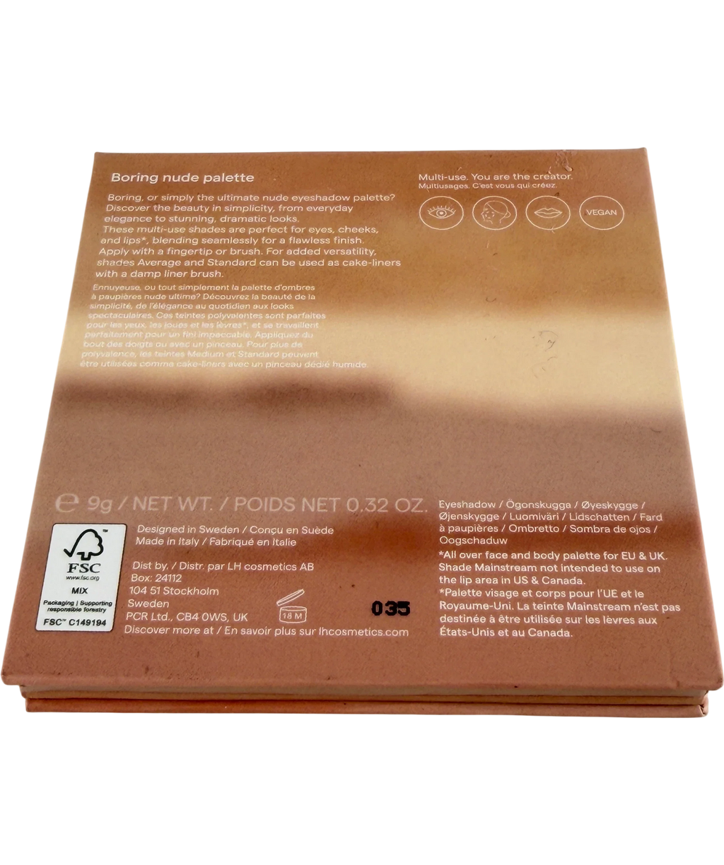 LH COSMETICS Eye Shadow Palette Boring Nude 9g