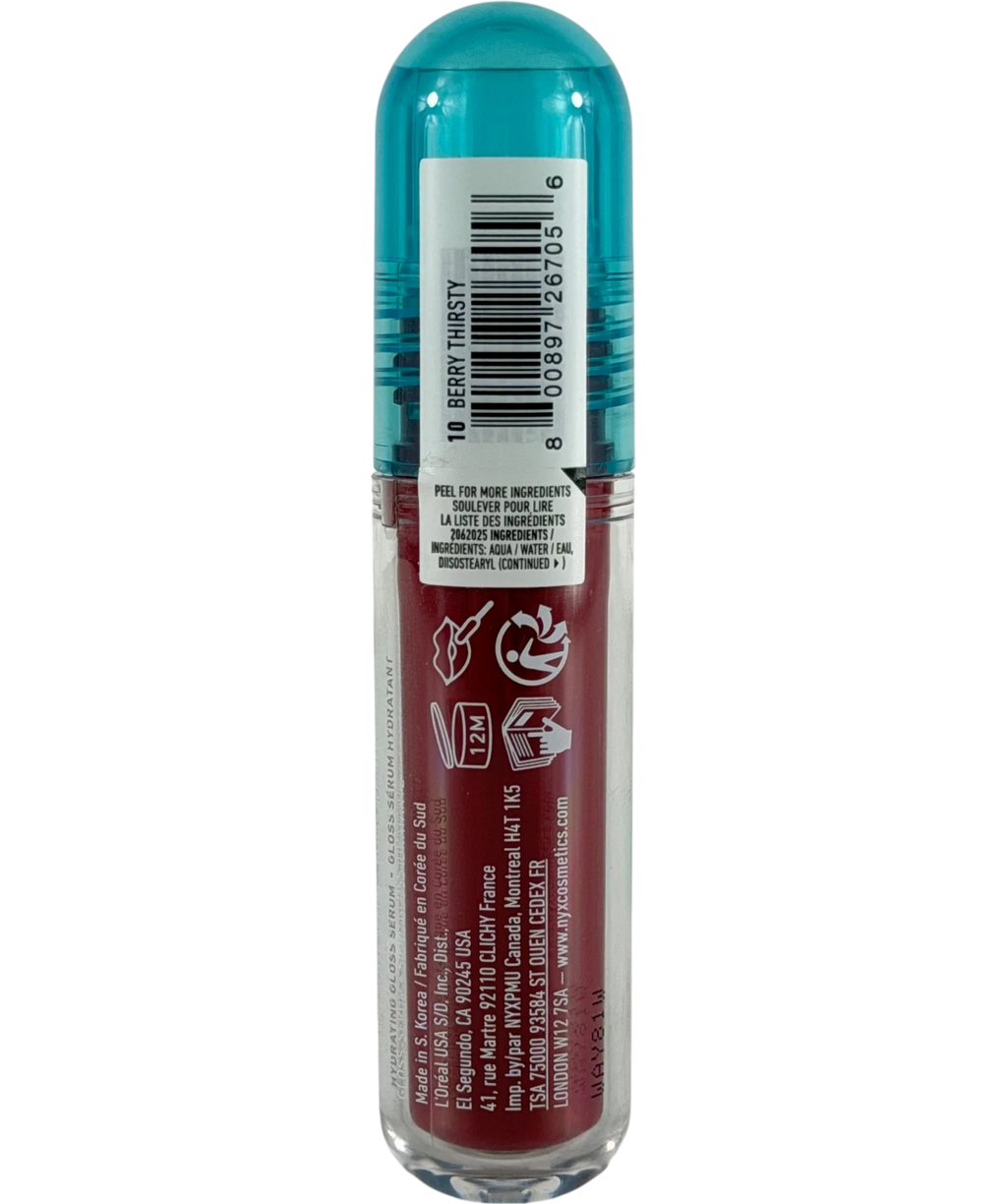 NYX Lip Iv Hydrating Gloss Stain 10 Berry Thirsty 5ml