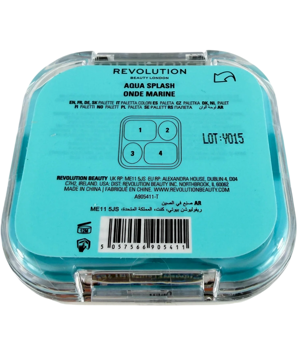 Revolution Bouncy Pop Shadow Palette Aqua Splash 1.25g