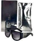 LINDA FARROW X NUE STUDIOS It Girl Crystal Sunglasses Black One Size