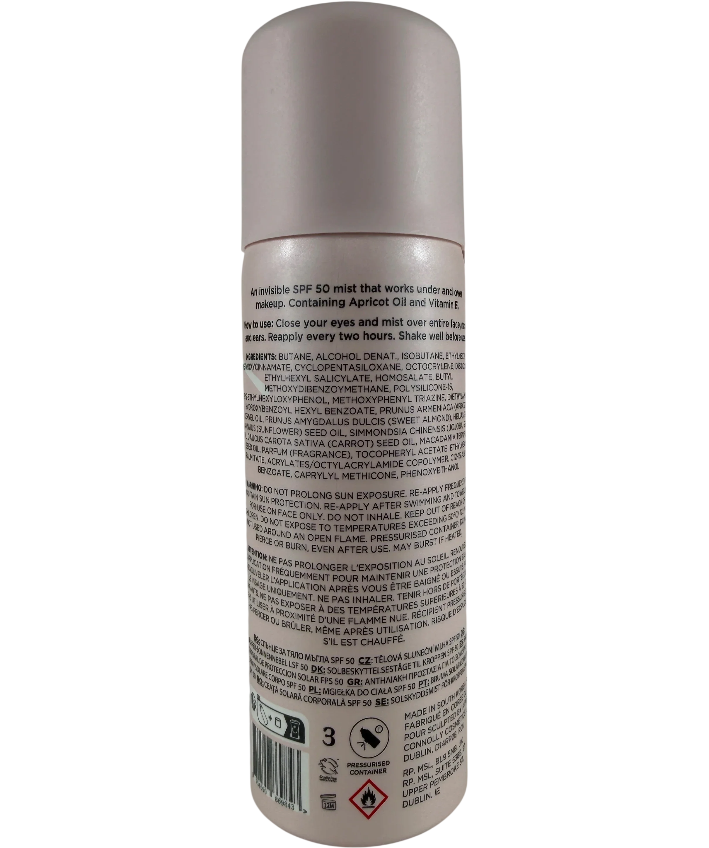 Sculpted by Aimee Sun Mist Spf50 70ml