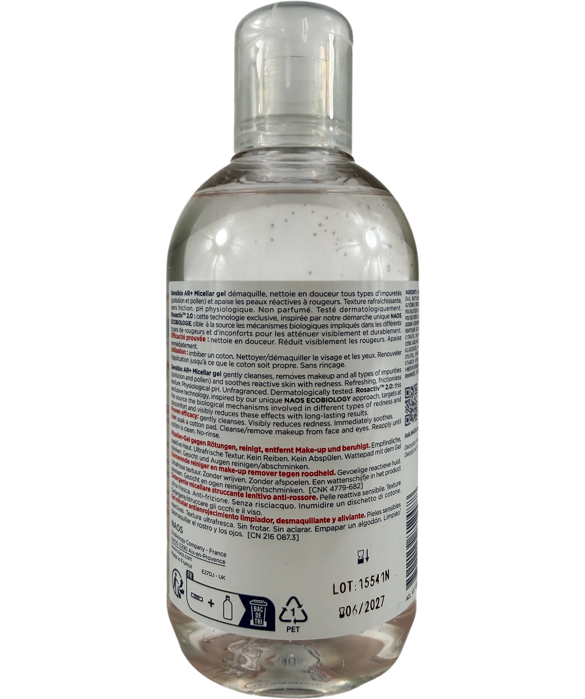 Bioderma Sensibio Micellar Gel Soothing Anti-redness Makeup Remover 250ml