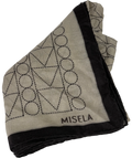 MISELA The Avignon Wool And Silk Blend Scarf In Beige One Size