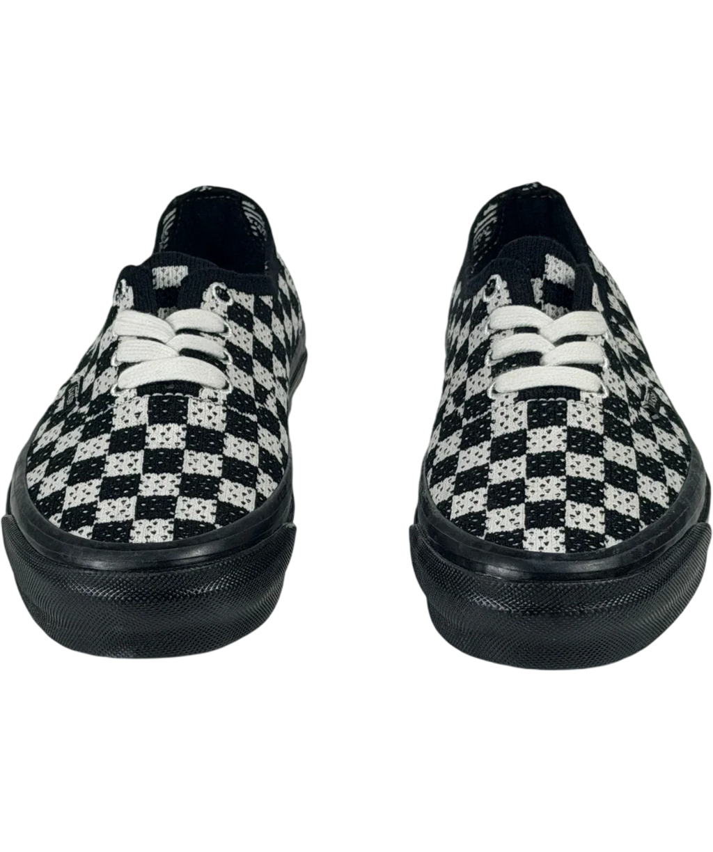 VANS Premium Authentic 44 Ek Punk Check Black And Marshmallow Sneakers UK 3 EU 36