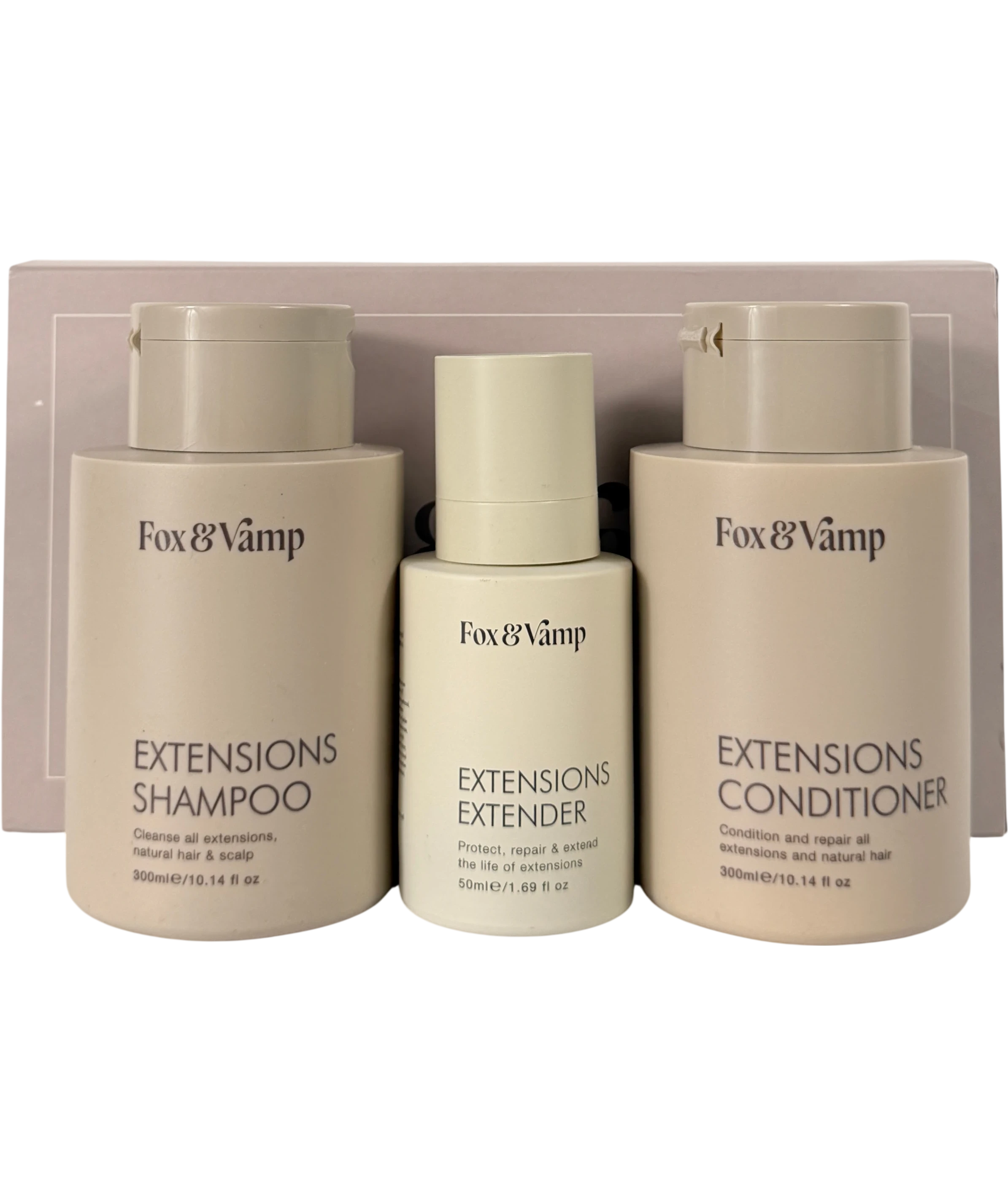 FOX & VAMP The Complete Kit Hair Extensions Care Set 3 FULL SIZED