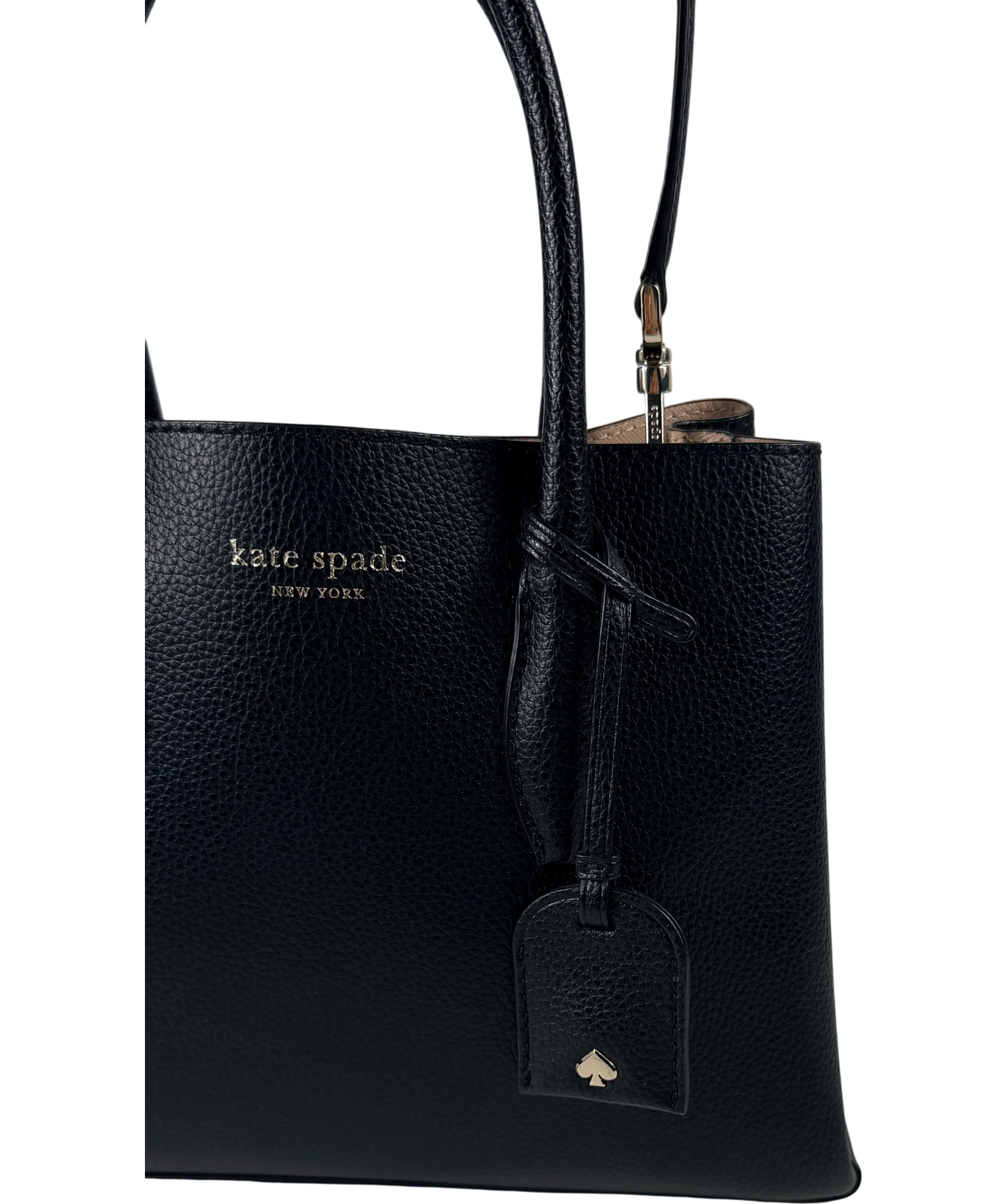 KATE SPADE Eva Small Leather Satchel Bag Black