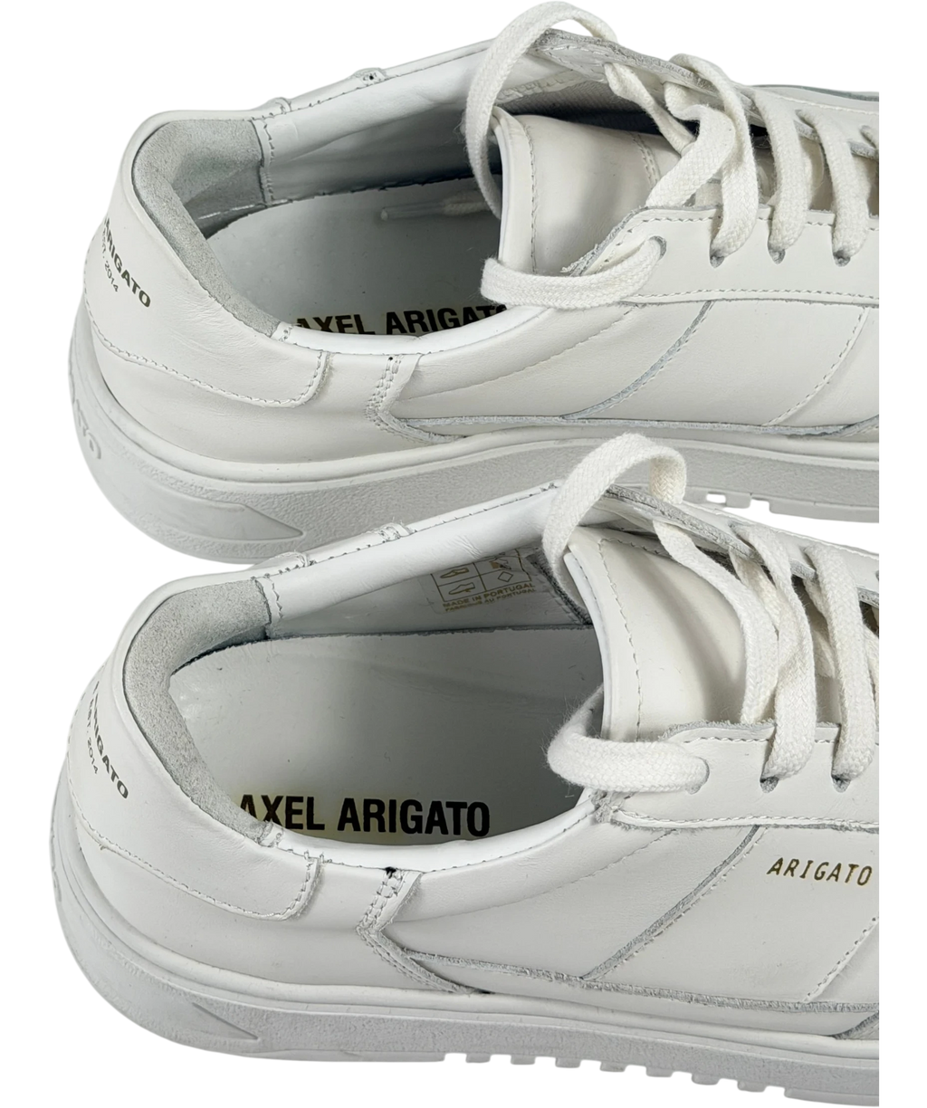 AXEL ARIGATO White Orbit Vintage All-white Leather Platform Trainers UK 6.5 EU 40