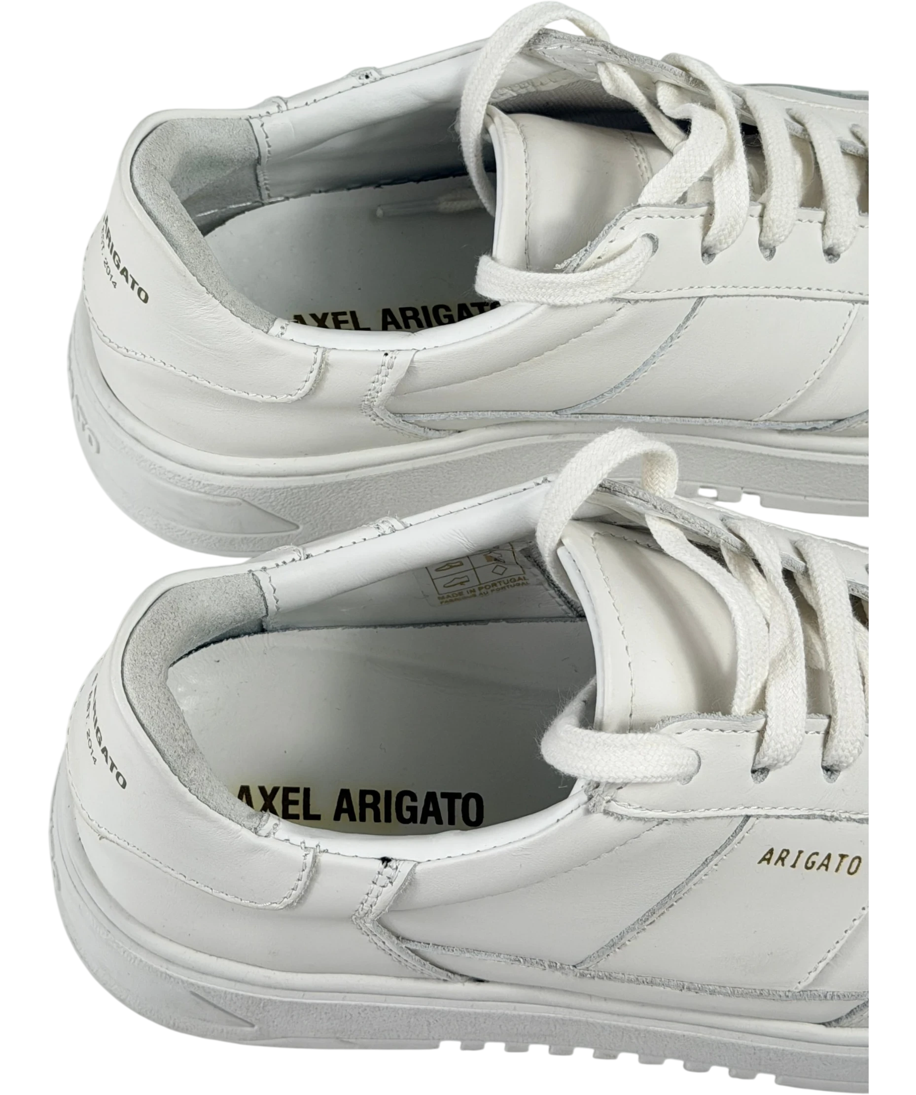 AXEL ARIGATO White Orbit Vintage All-white Leather Platform Trainers UK 6.5 EU 40