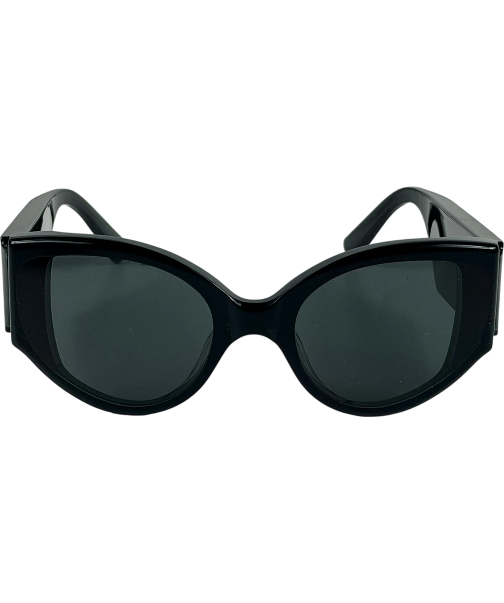 Moncler X Gentle Monster Black Swipe Lcd Sunglasses In Case One Size