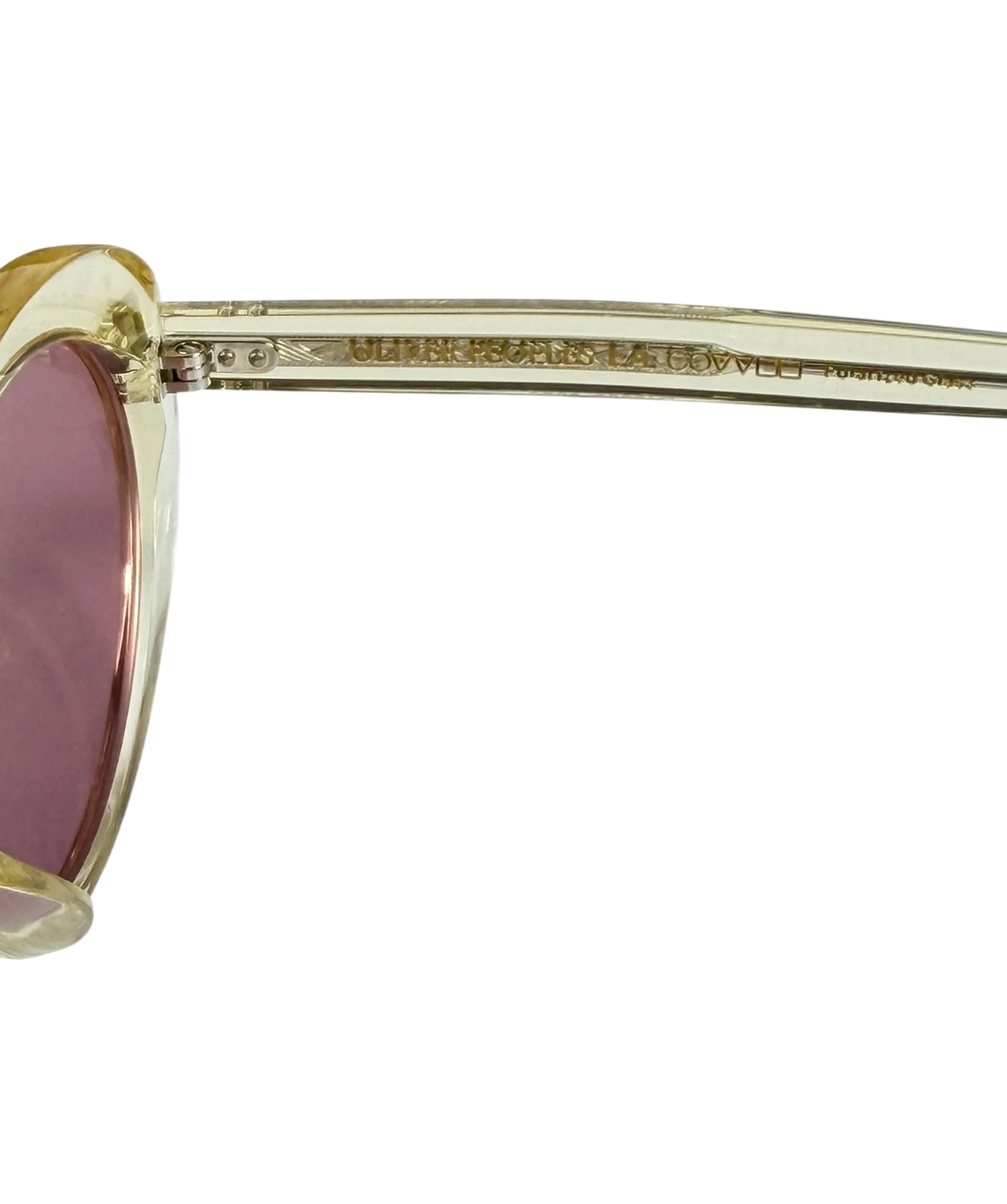 OLIVER PEOPLES Pink Lumar Sunglasses Becr/pink One Size