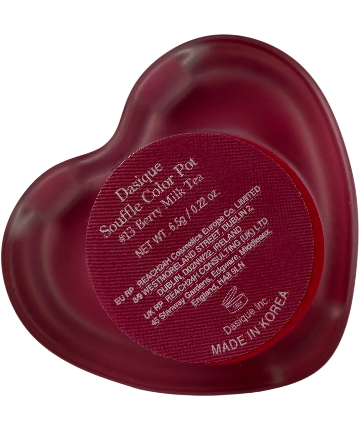 Dasique Souffle Color Pot Berry Milk Tea 6.5g