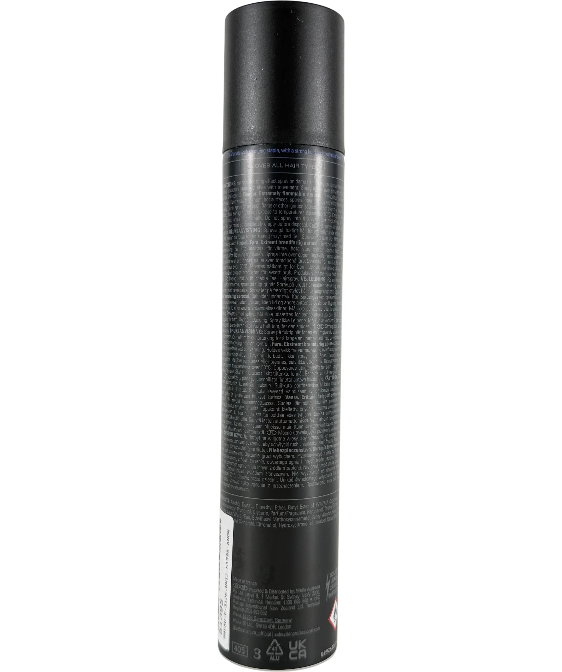 SEBASTIAN Reshaper Strong Hold & Touchable Feel Hairspray 300ml