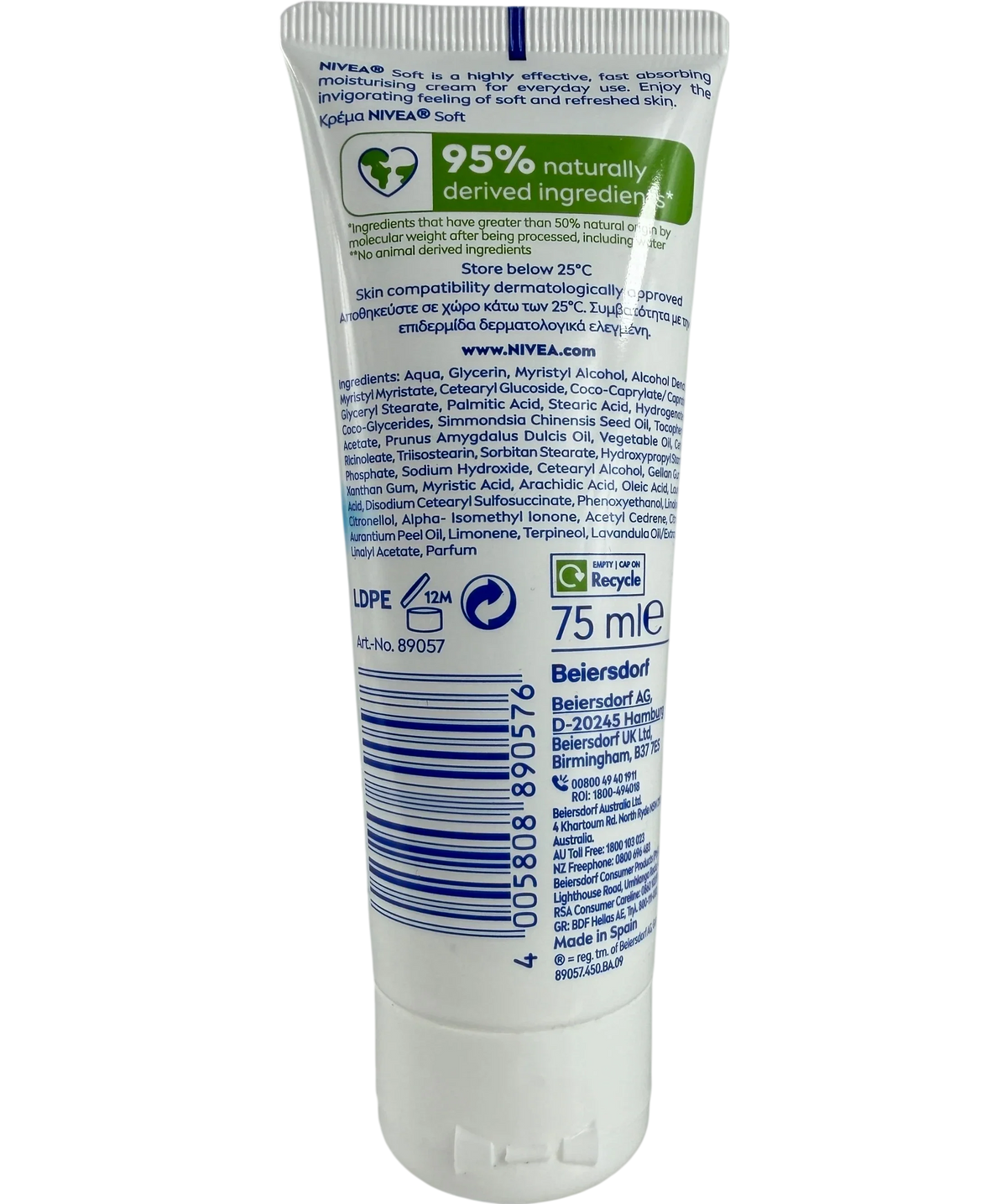 nivea Soft Moisturising Cream 75ml