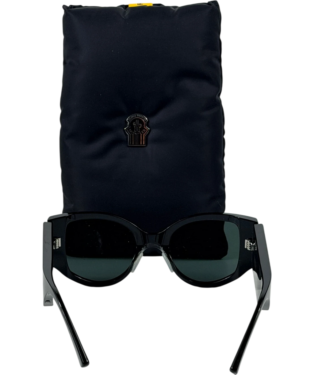 Moncler X Gentle Monster Black Swipe Lcd Sunglasses In Case One Size
