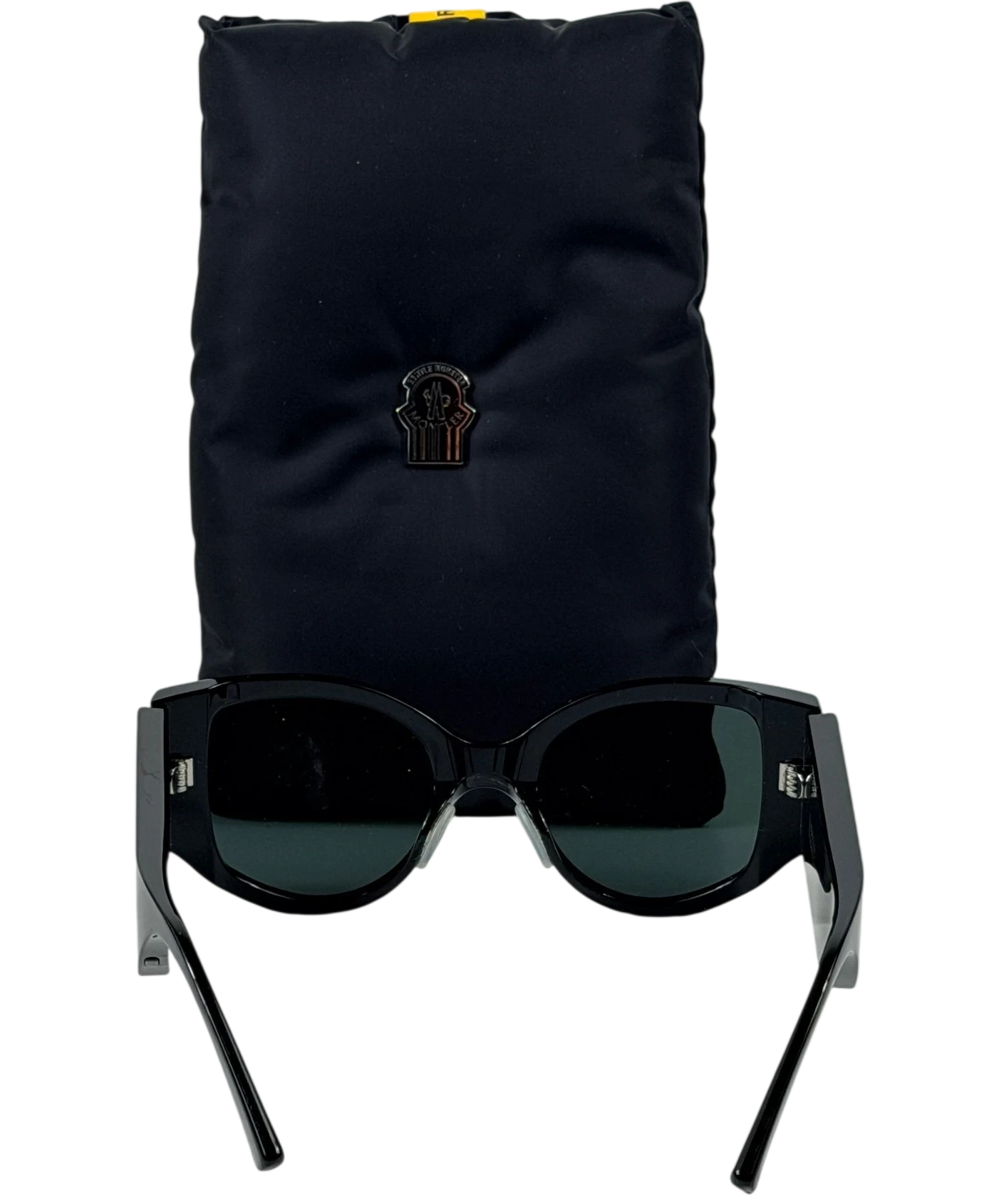 Moncler X Gentle Monster Black Swipe Lcd Sunglasses In Case One Size