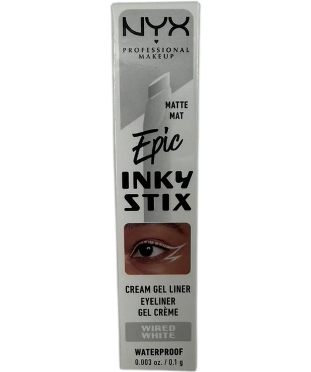 NYX Epic Inky Stix Waterproof Cream Gel Eyeliner Wired White 0.1g