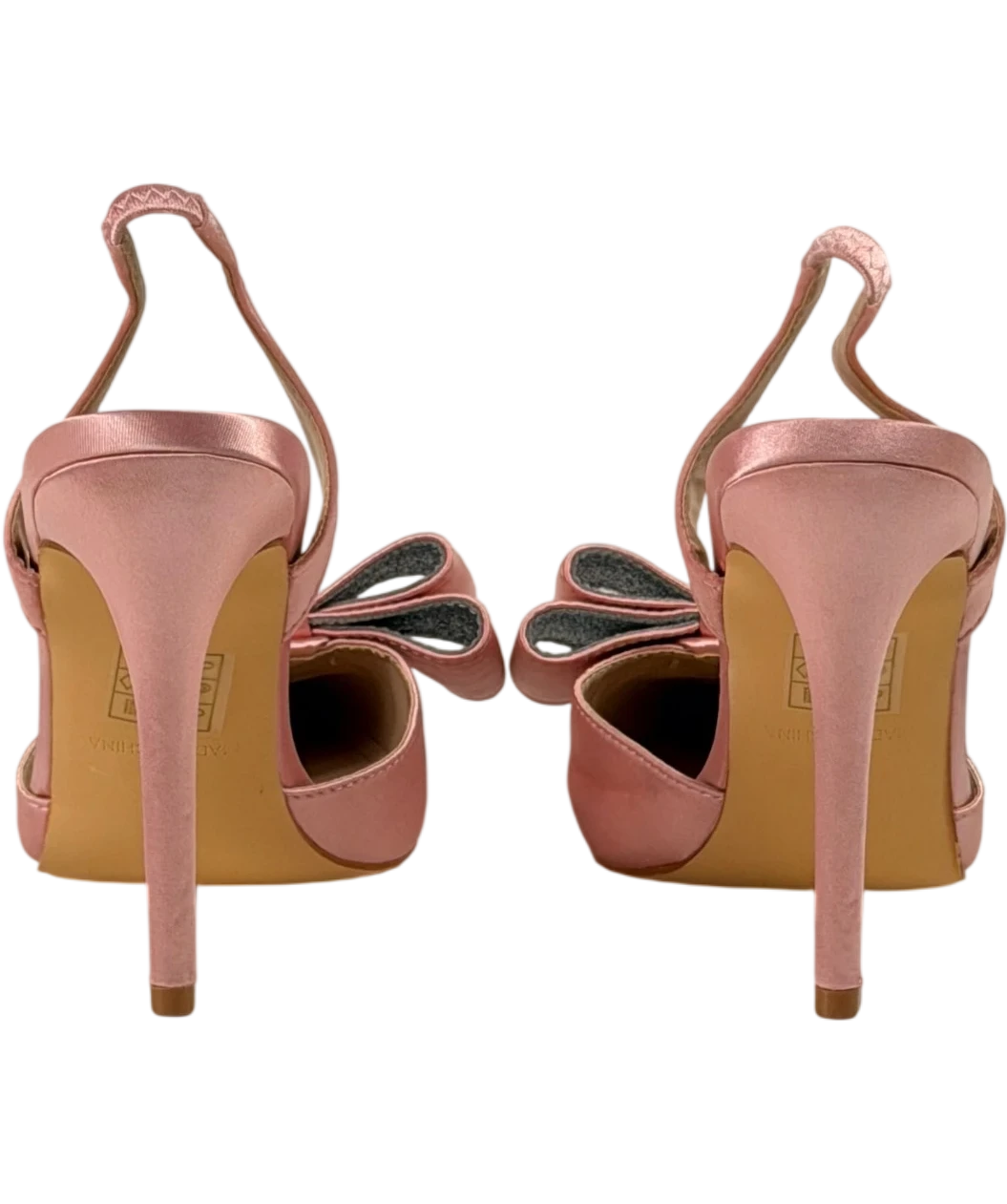 Coast Pink Tamara Satin Bow Sling Back Stiletto Court Shoes Blush UK 5 EU 38