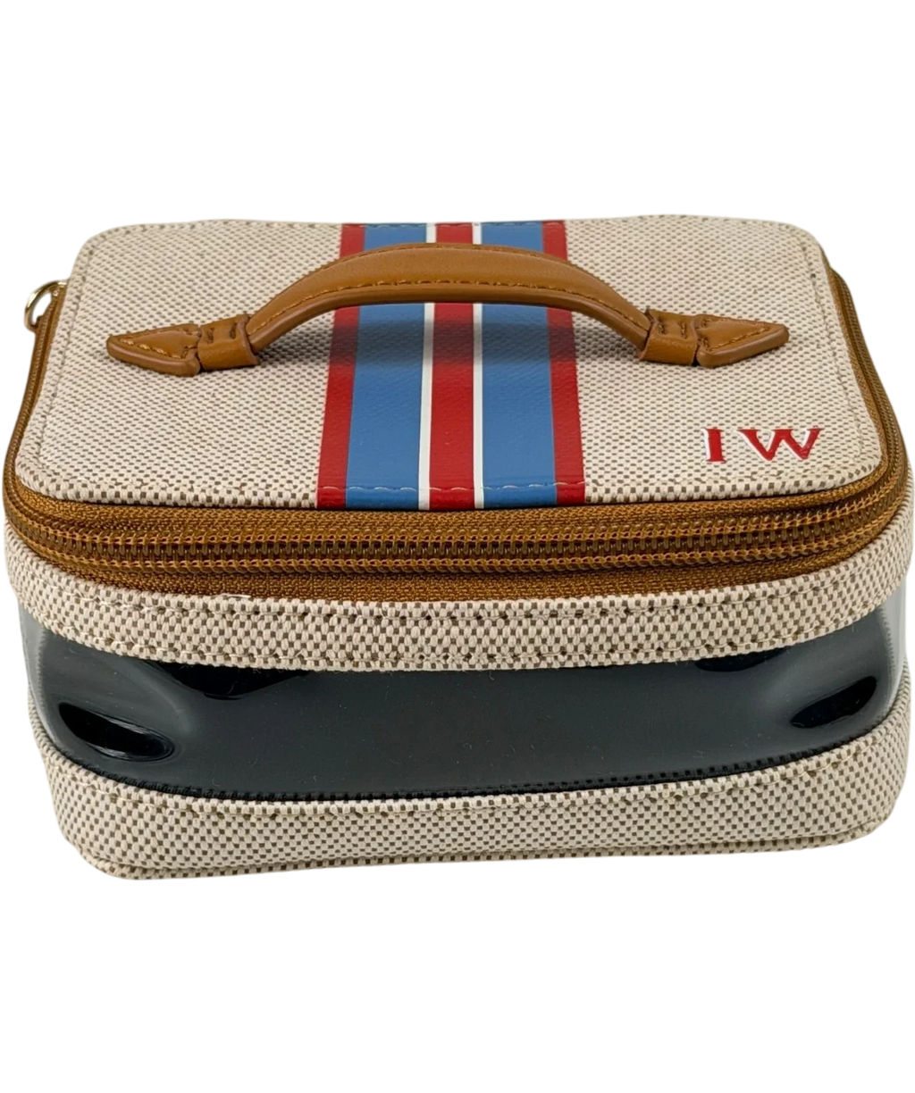 PARAVEL CABANA Beige See-all Mini Vanity Case In Shandy Tan One Size