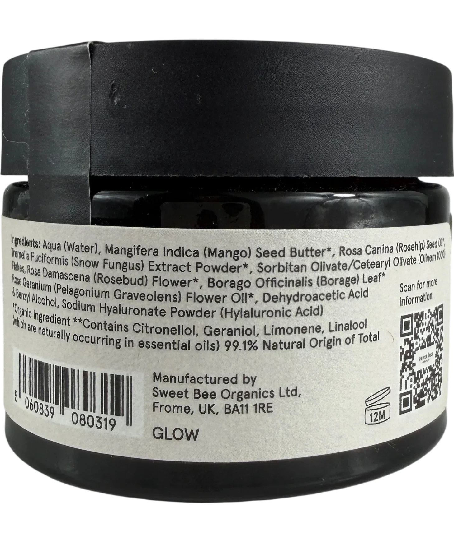 Sweet Bee Organics Glow Moisturiser 50ml