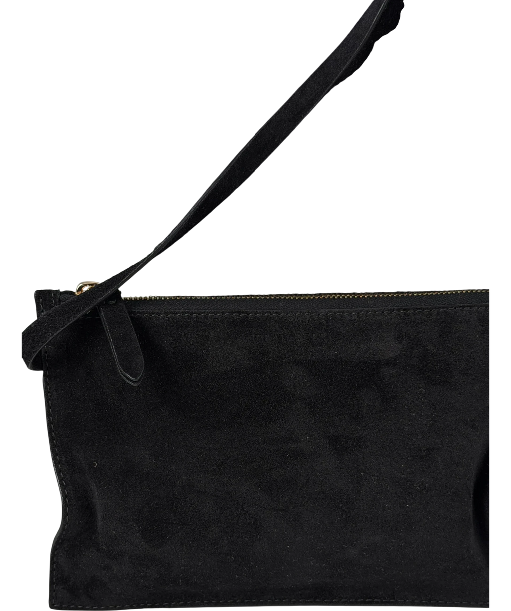 STRATHBERRY Kite Hobo Maxi In Black Suede One Size
