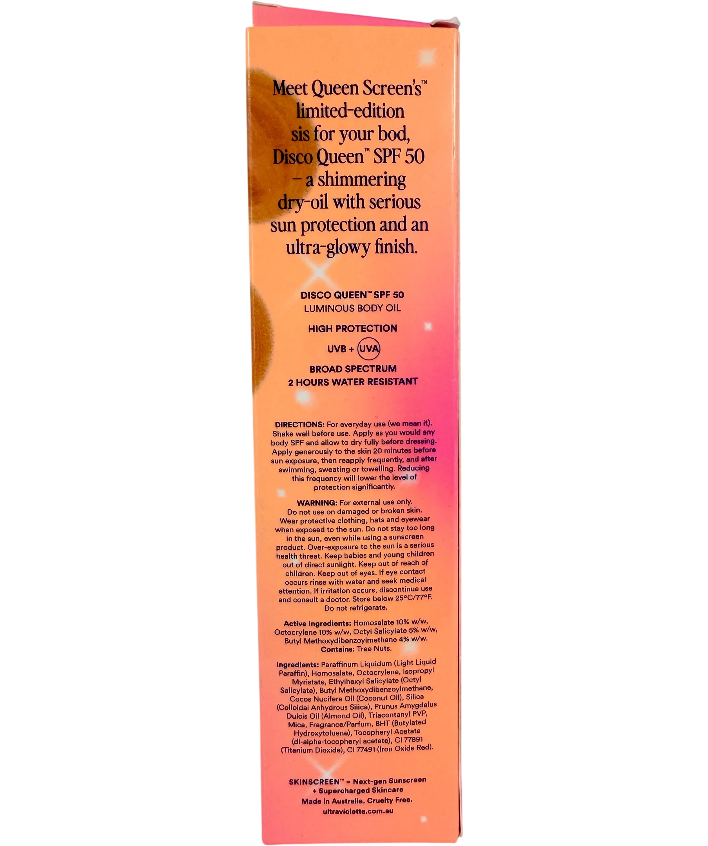 ultra violette Disco Queen Spf 50 Luminous Body Oil 95ml