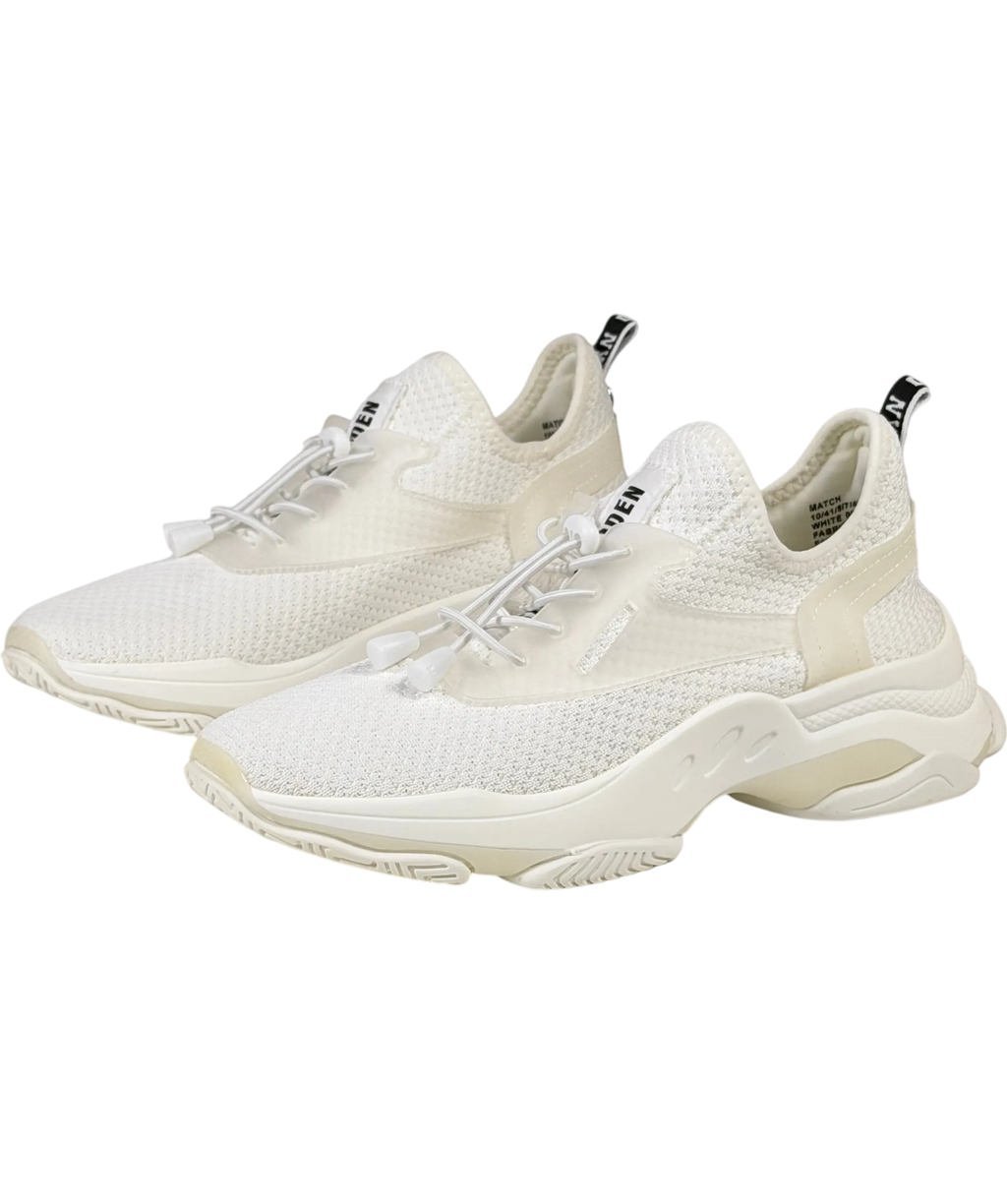 STEVE MADDEN White Match Chunky Low-top Trainers UK 8 EU 41