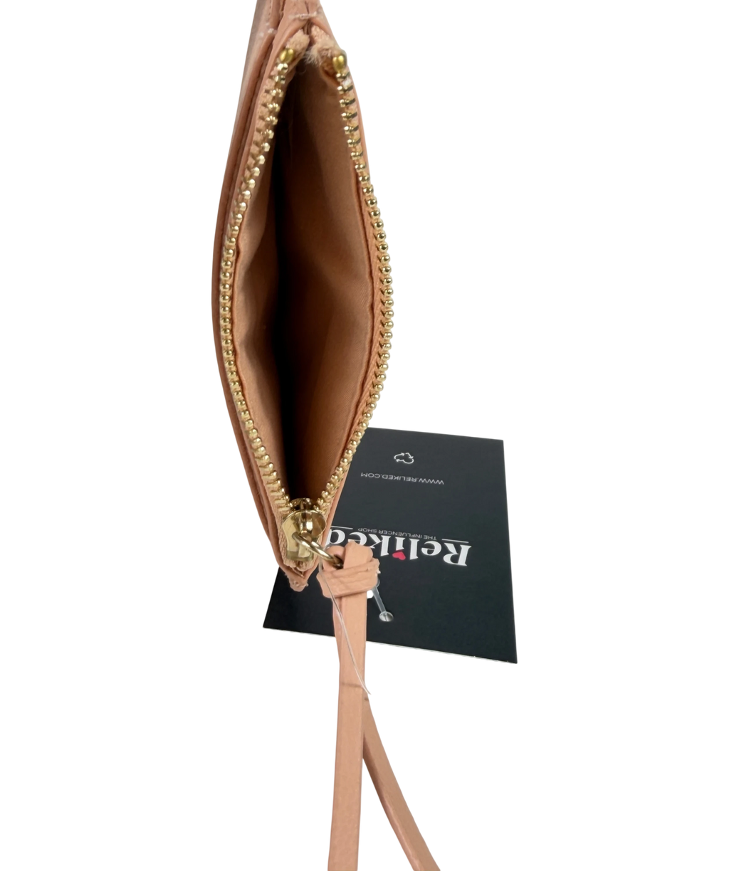 CHLOE Nude Marcie Grained Calfskin Small Zipped Coin Purse One Size