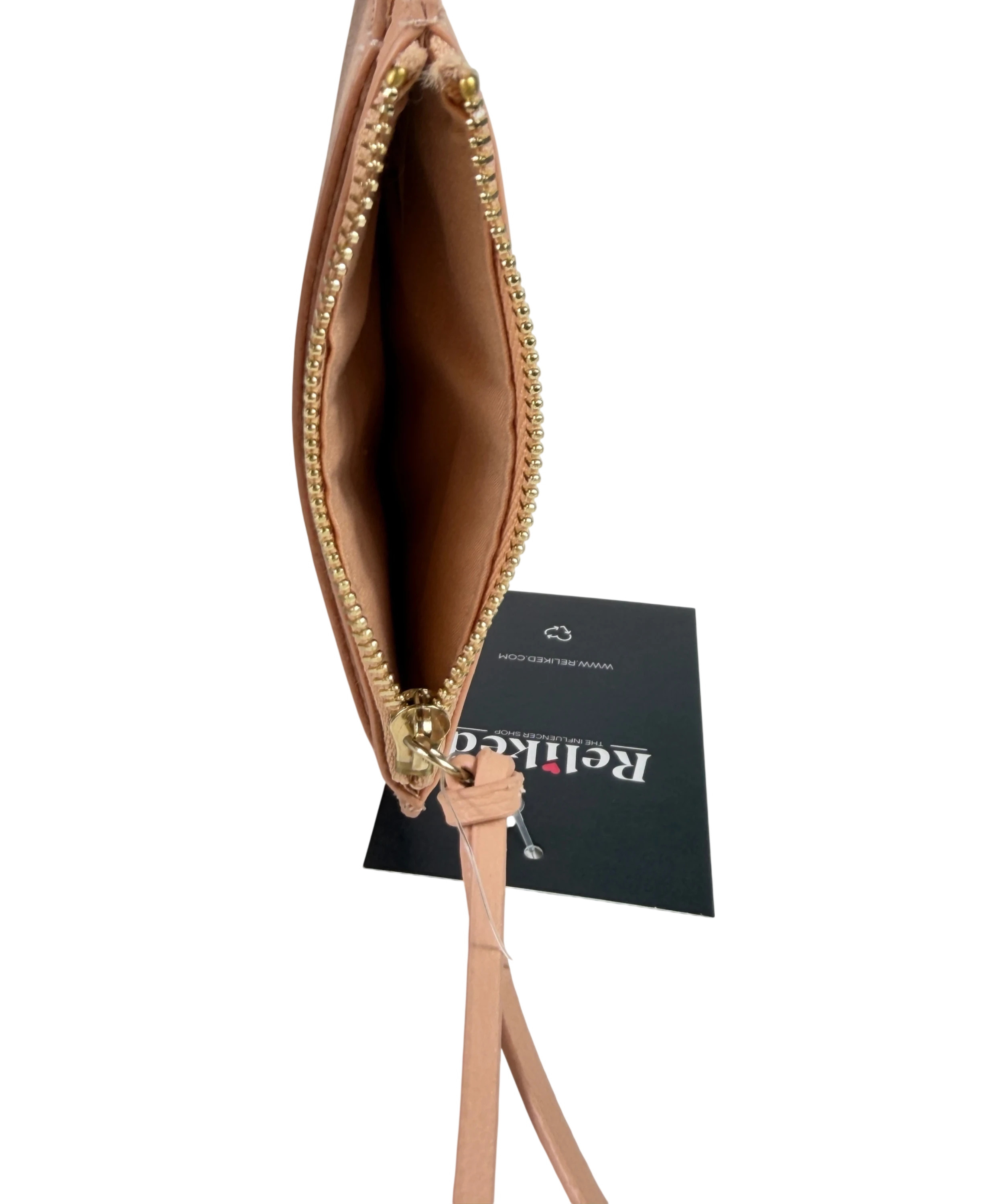CHLOE Nude Marcie Grained Calfskin Small Zipped Coin Purse One Size