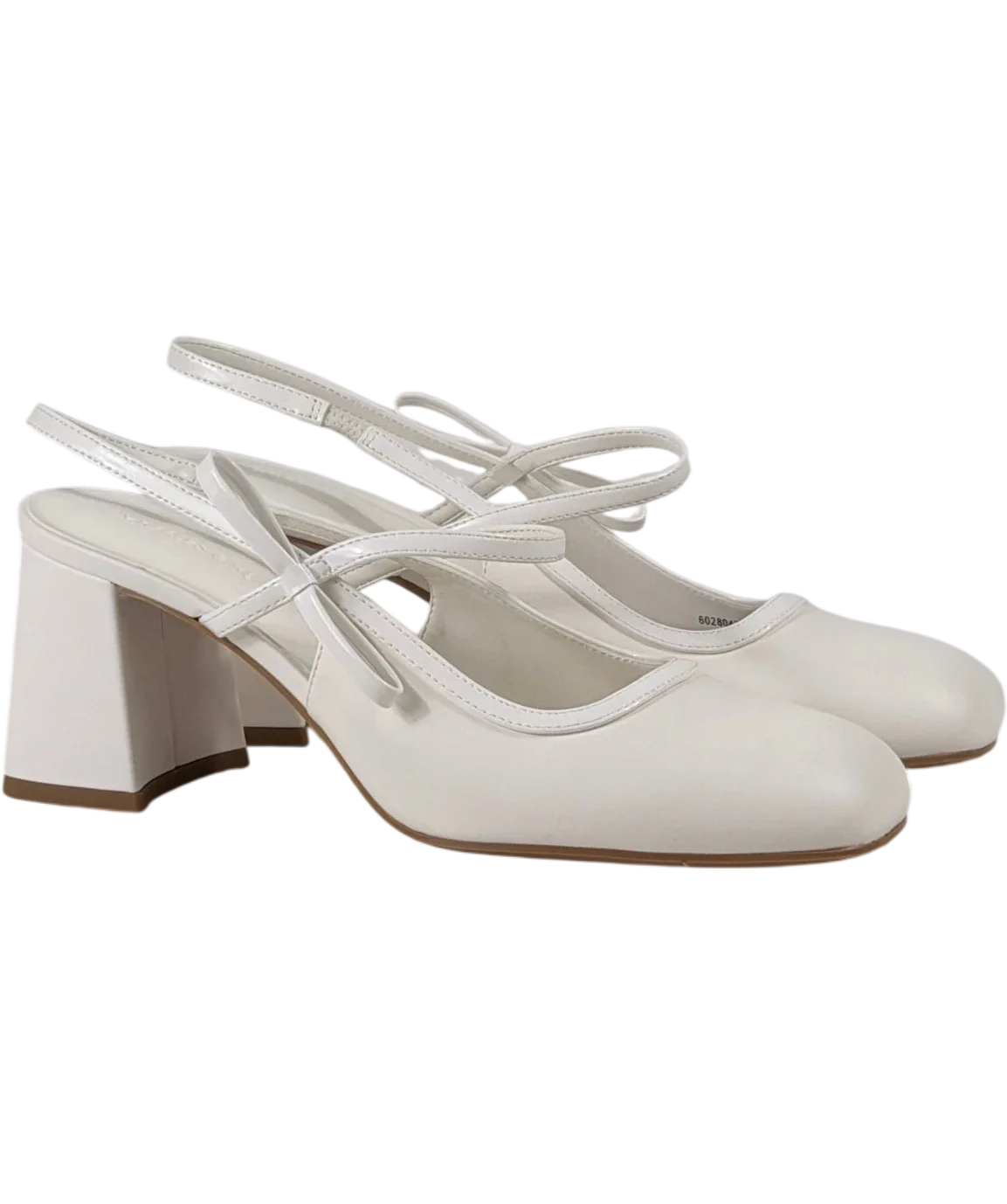 Charles & Keith White Bow Slingback Mary Jane Shoes UK 5 EU 38