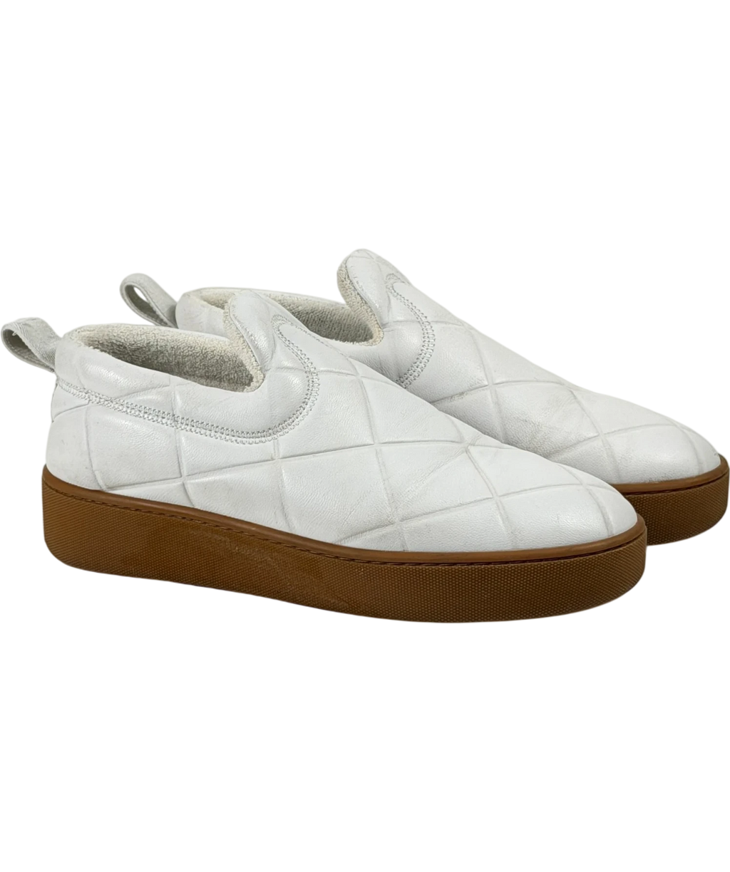 BOTTEGA VENETA The Quilt White Slip-on Trainers UK 6 EU 39
