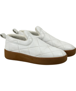 BOTTEGA VENETA The Quilt White Slip-on Trainers UK 6 EU 39