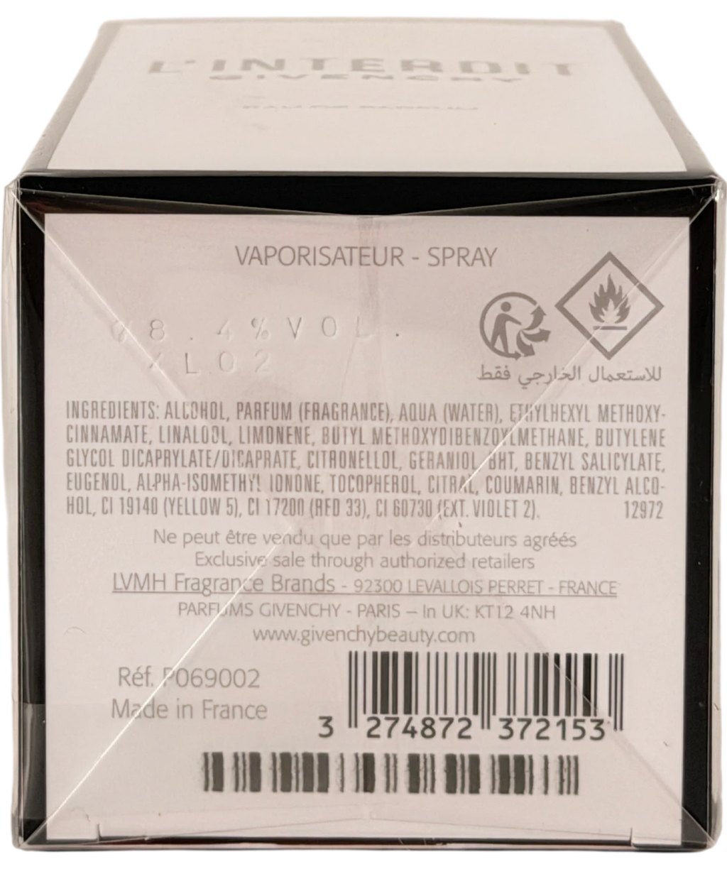 GIVENCHY L'interdit Eau De Parfum 80ML