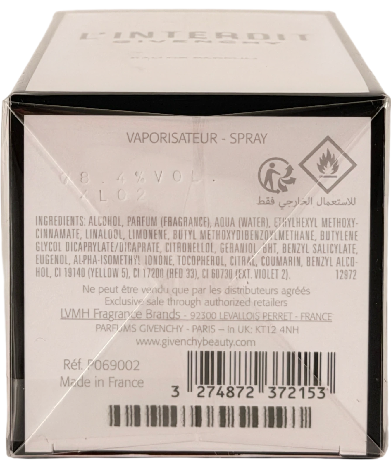 GIVENCHY L'interdit Eau De Parfum 80ML