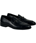 M&S Autograph Black Leather Snaffle Loafers UK 6 EU 39