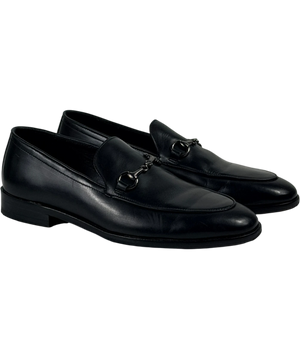 M&S Autograph Black Leather Snaffle Loafers UK 6 EU 39