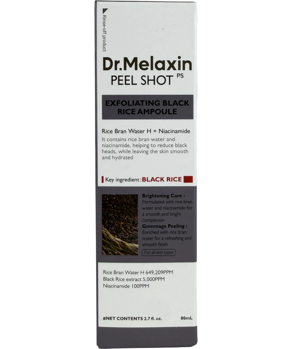 Dr. Melaxin Peel Shot Exfoliating Black Rice Ampoule 80ml