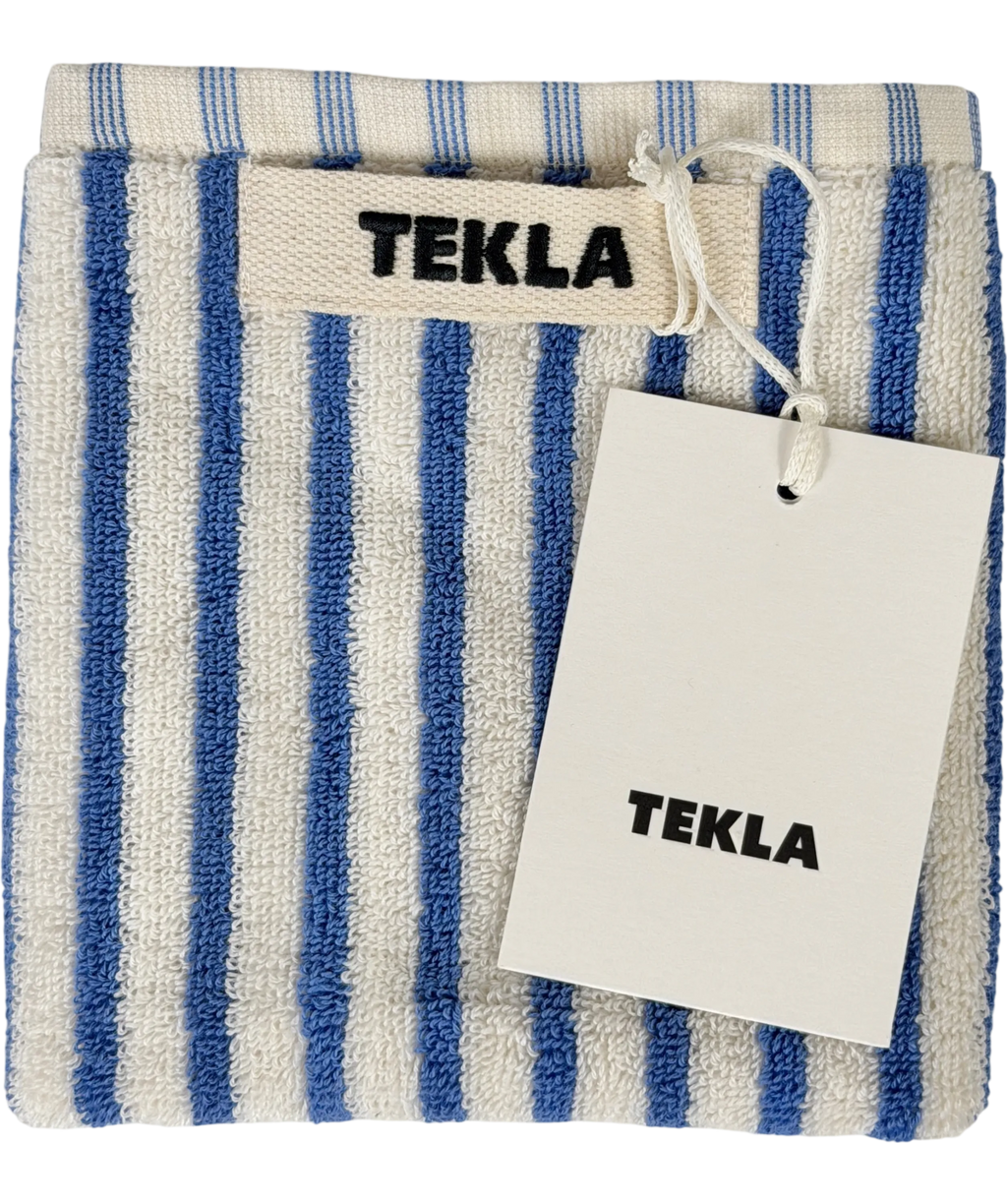 TEKLA Blue Coastal Stripes Towel One Size