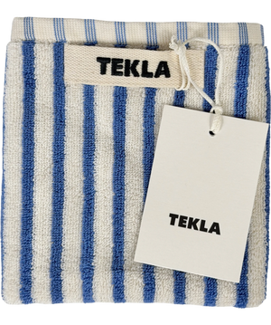 TEKLA Blue Coastal Stripes Towel One Size