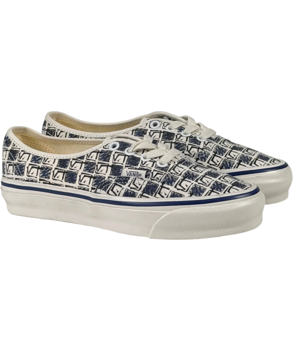 VANS Premium Authentic 44 Archive Navy Blue & White Sneakers UK 3 EU 36