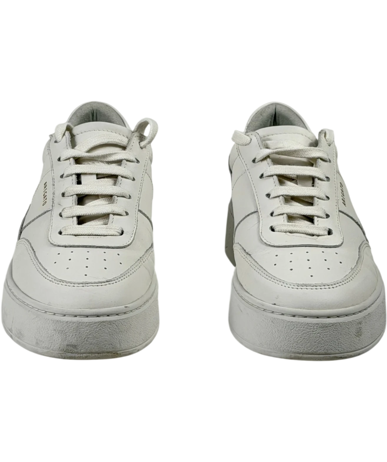 AXEL ARIGATO White Orbit Vintage All-white Leather Platform Trainers UK 6.5 EU 40