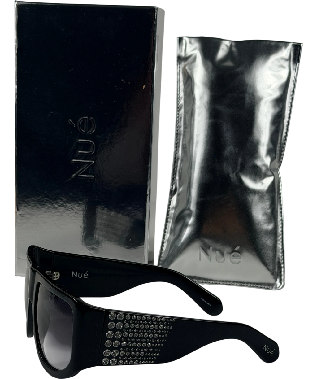 LINDA FARROW X NUE STUDIOS It Girl Crystal Sunglasses Black One Size