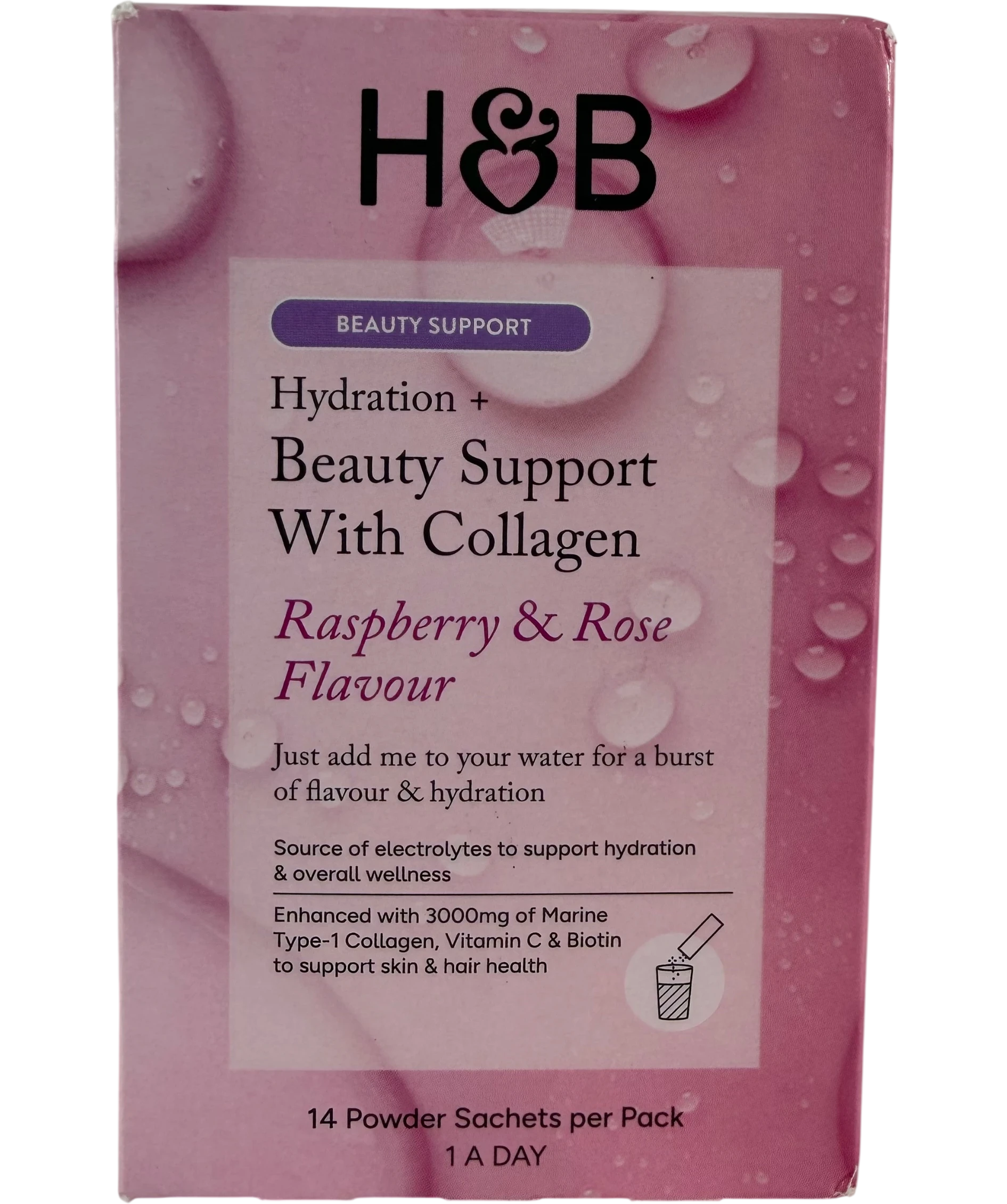 Holland & Barrett Hydration + Beauty Support With Collagen 14 pack