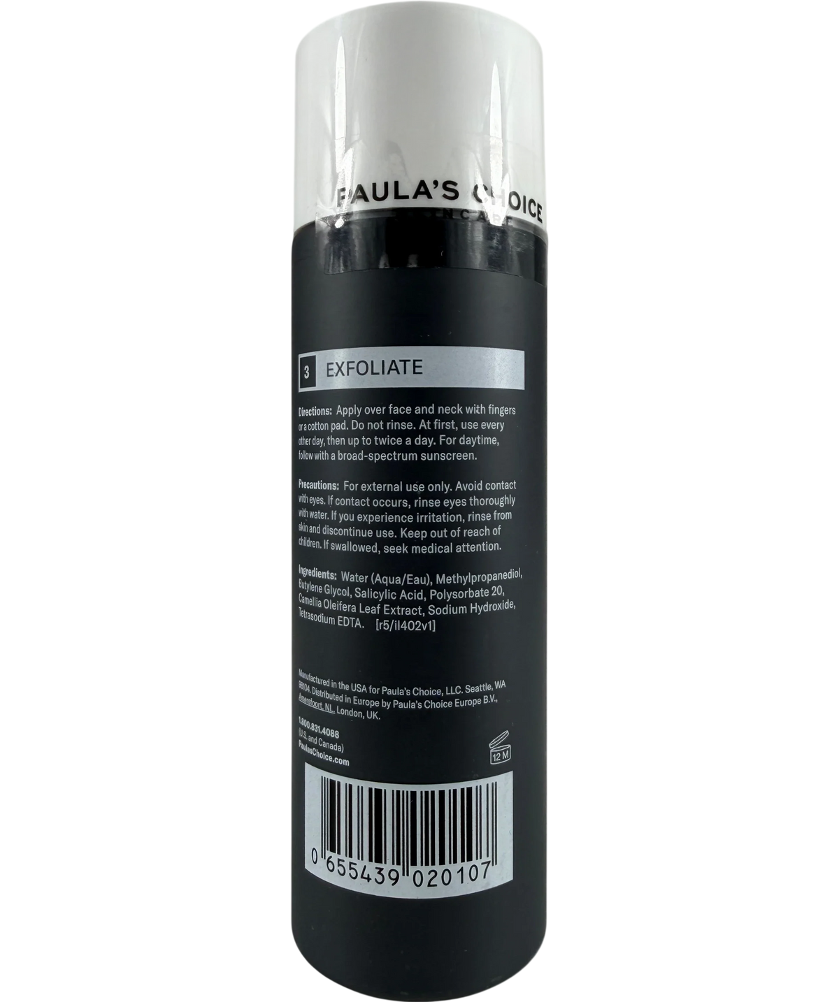Paula's Choice Skin Perfecting 2% Bha Exfoliating Toner 118ml