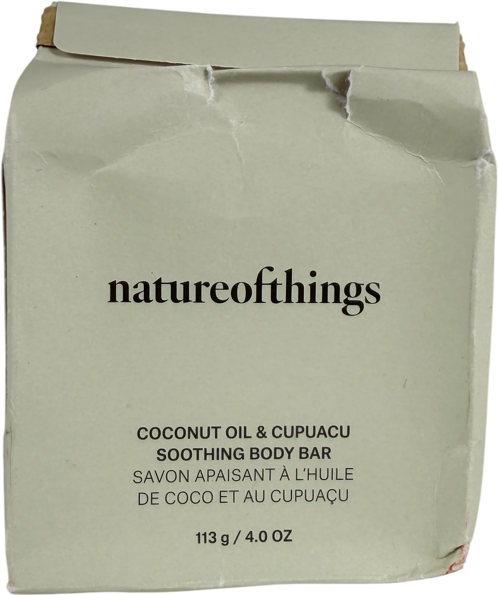 Natureofthings Coconut Oil & Cupuacu Soothing Body Bar 113g